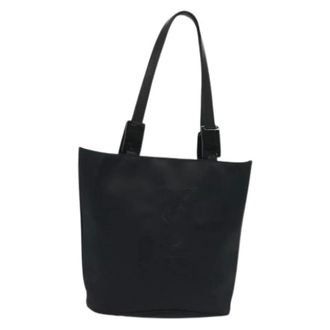 Saint Laurent Pre-owned Tote Bags, female, Black, Size: ONE SIZE Pre-owned Nylon handbags