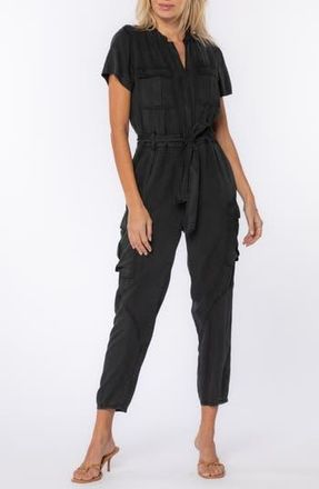 Velvet Heart Greyson Short Sleeve Jumpsuit in Black at Nordstrom Rack, Size Small