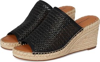 Lucky Brand Cabriah Woven Espadrille Wedge Sandal Womens Sandals Black/Black : 9.5 B - Medium, Rubber