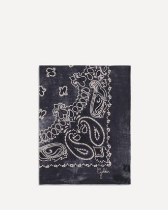 Golden Goose Golden paisley printed silk Scarf Female UNI