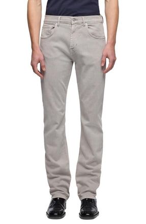 7 For All Mankind Luxe Performance Lefthand The Straight Leg Jeans in Left Hand Iron at Nordstrom, Size 31