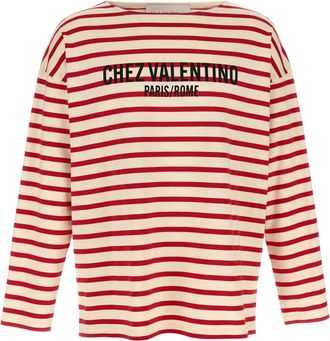 Valentino Red Striped T-Shirt