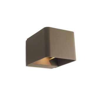 Netlighting Wilson Outdoor LED Up Down Wall Light Brown 855lm 3000K IP65
