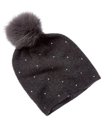 Sofiacashmere Sofiacashmere Heat Set Pearl Texture Cashmere Hat