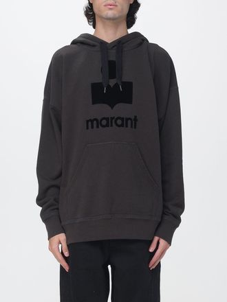 Isabel Marant Felpa con cappuccio relaxed fit in cotone con logo a contrasto