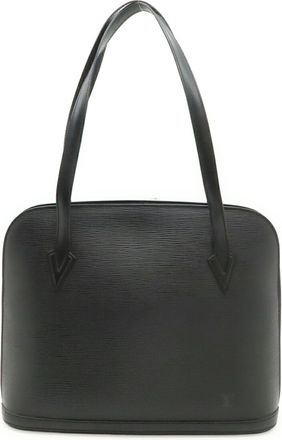 Louis Vuitton Noir Epi Leather Shoulder Bag Tote Bag (Pre-Owned)