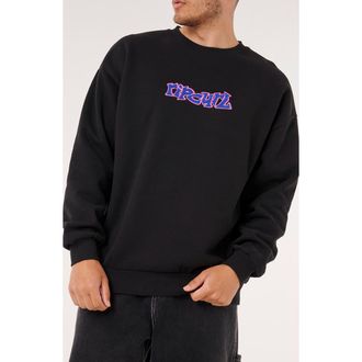 Rip Curl Raw Energy Long Sleeve Graphic T-Shirt in Black at Nordstrom, Size X-Large