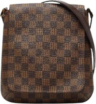 Louis Vuitton Pre-owned Cross Body Bags, female, Brown, Size: ONE SIZE Pre-owned Musette Salsa Damier Shoulder Bag