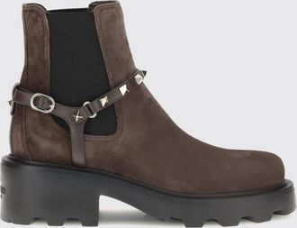 Valentino Garavani Stivaletto Rockstud Valentino Garavani in camoscio