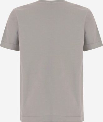 Stone Island Boys Cotton T-Shirt Light Grey T-Shirts And Polos