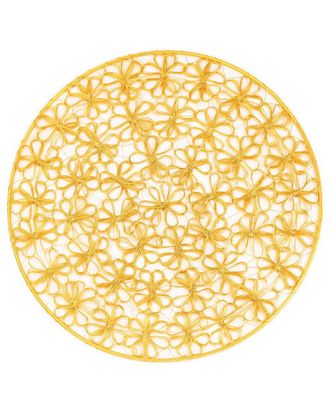 Tiramisu Golden Bloom Lace Metal Placemat