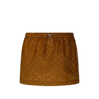 Gucci Monogram Elasticated Mini Skirt