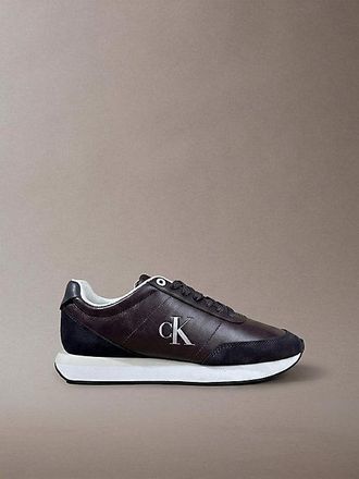 Calvin Klein Leren Hardloopsneakers Met Signature