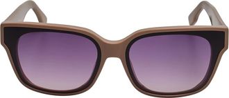 Karl Lagerfeld Rechthoekige Acetaat Zonnebril - Dames - Zonnebrillen - Beige - ONE Size - Accessoires