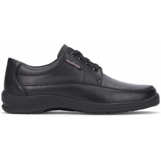 Mephisto Wijde pasvorm veterschoen - Zwart - Heren - Veterschoenen - Zwart - 40 1/2 EU - Leer - Schoenen