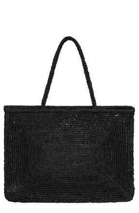 Vitamin A Amani Raffia Tote in Black at Nordstrom