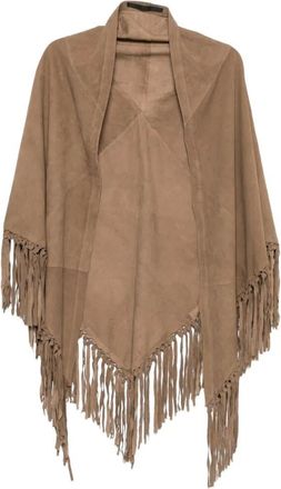 The Jackie Leathers Venere Knot Fringe Shawl