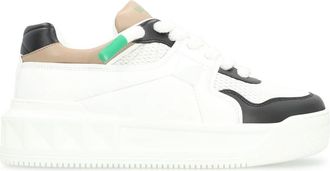 Valentino Garavani One Stud XL Low-top Sneakers - Heren - Sneakers - Wit - 43 EU - Leer - Schoenen