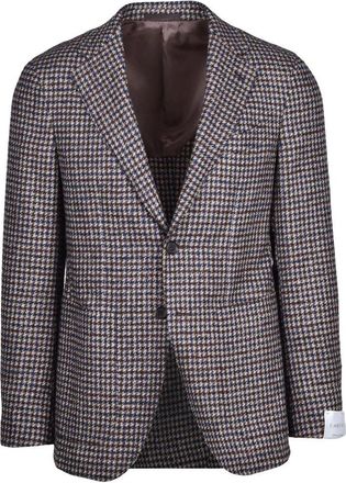 Caruso Wool Jacket - Blue/Brown