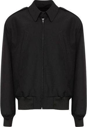 Maison Margiela Wool Bomber Jacket - Heren - Bomber jackets - Zwart - M - Wol - Jassen
