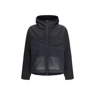 Yohji Yamamoto Black Cotton Shell Mens Jacket