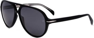 Eyewear by David Beckham DB 1091/S Aviator Zonnebril - unisex - Zonnebrillen - Zwart - 60 MM - Accessoires