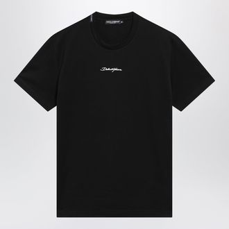Dolce & Gabbana Black cotton T-shirt with logo