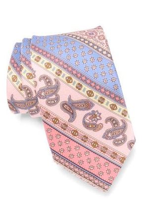 Robert Graham Paisley Print Tie in Pink at Nordstrom Rack