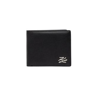 Karl Lagerfeld Accessoires, Heren, Zwart, ONE Size, Polyester, K/Autograph wallet