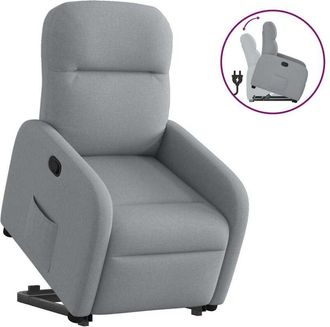 vidaXL Vidaxl - Sill&oacute;n Reclinable Elevable De Tela Gris Claro
