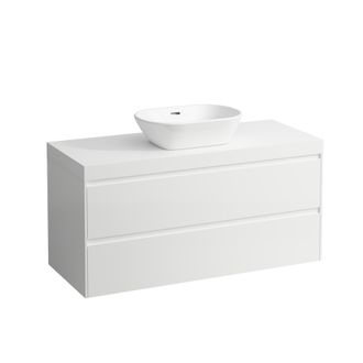 Laufen Lani Plan De Lavabo Blanc Mat Avec Meuble Sous-lavabo, 1 - Laufen