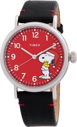 Timex X Peanuts Featuring Snoopy Holiday Quartz Red Dial Unisex Watch Tw2v61100vq
