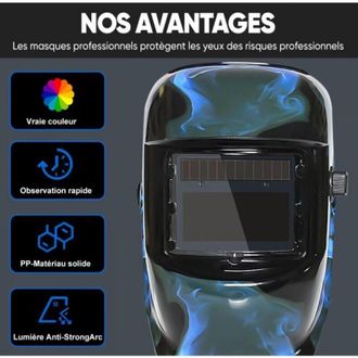 OEM Casco De Soldadura El&eacute;ctrica Ultrixe Con Amplio Campo De Visi&oacute;n Y Oscurecimiento Autom&aacute;tico Y Ajustable
