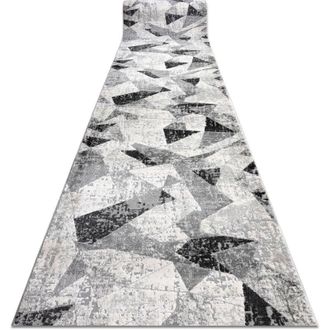 RugsX Rugsx - Alfombra De Pasillo Tuls 51211 Moderna, Geom&eacute;trico Antracita 60 Cm Grey 60x670 Cm