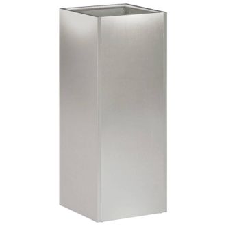vidaXL Macetero De Jard&iacute;n Plateado 20 X 20 X 40 Cm Acero Inoxidable Vidaxl