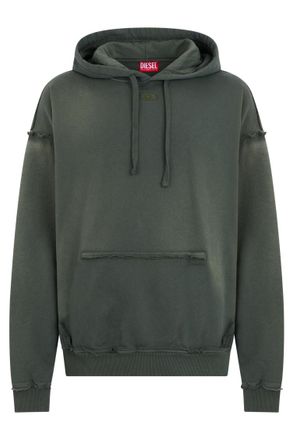 Diesel Green Relaxed Logo Hoodie