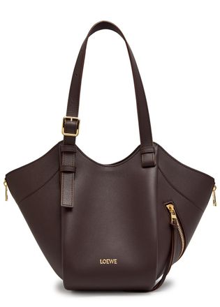 Loewe Hammock Leather Shoulder bag - Dark Brown - One Size