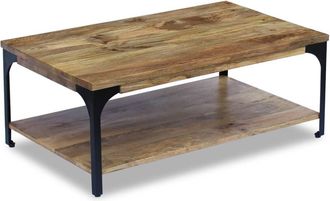 vidaXL Mesa De Centro Madera De Mango 100x60x38 Cm Vidaxl