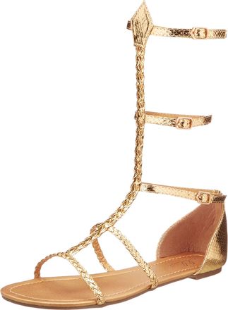 Ellie Shoes Womens Egyptian Sandals 11 Gold