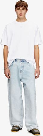 Diesel Mens T-Shirt Lucien White Cotton T-Shirts And Polos