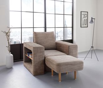 Looks by Wolfgang Joop Sessel »Looksvb« Verwandlungssessel: aus Sessel wird Sessel mit 1 Hocker, Regalfunktion