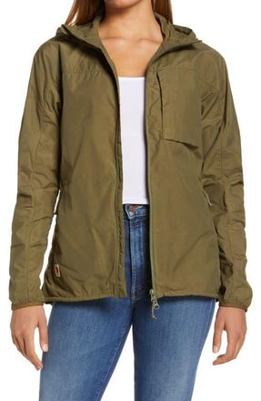 Fjällräven High Coast Hooded Wind Jacket in Green at Nordstrom, Size Xx-Small