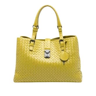 Bottega Veneta Pre-owned Handbags, female, Yellow, Size: ONE SIZE Pre-owned Medium Roma Handbag