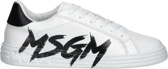 Msgm Logo-print Sneakers - Heren - Sneakers - Wit - 41 EU - Schoenen