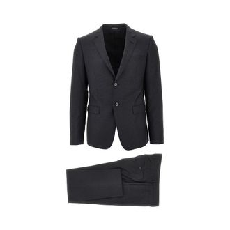 Emporio Armani David Line single-breasted tailored suit Man 50