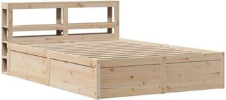 vidaXL Vidaxl - Estructura De Cama Con Cabecero Madera De Pino Blanco 150x200cm
