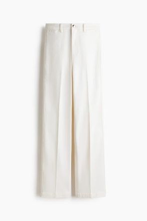 H&M Straight High Jeans in White at Nordstrom, Size 16