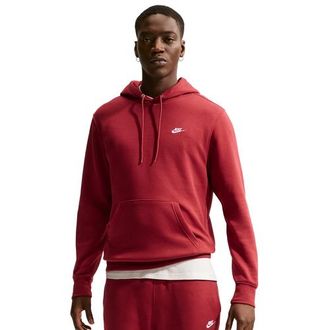 Nike Mens Club Pullover Hoodie - Red/White Size 3XL