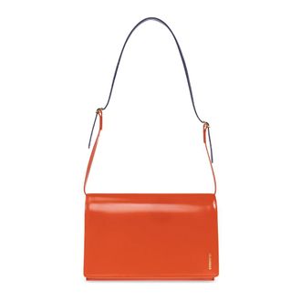 Jil Sander Shoulder Bags, female, Orange, Size: ONE SIZE File Small Bag