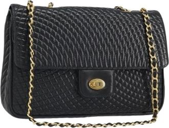 Bally Pre-owned Shoulder Bags, female, Black, Size: ONE SIZE Pre-owned Leather Shoulder Bag